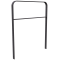 Lean-on hoop made of flat steel | 50 x 12 mm | in bent design | with cross bar | total width: 1000 mm | hot-dip galvanized and coated DB 703